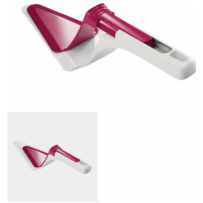 foto del prodotto pala scorrevole per servizio dolci, bianco e viola, 35 x 10 x 6 cm metaltex