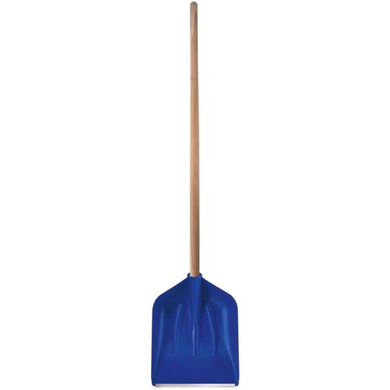 foto del prodotto pala spazzaneve blu profilo in alluminio 130 cm