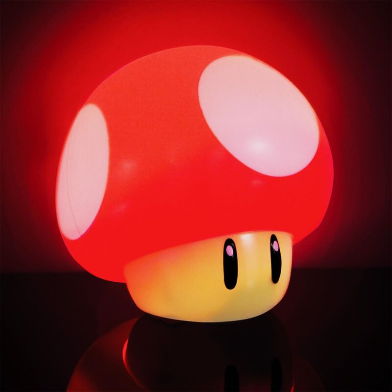 foto del prodotto paladone super mario fungo luce con effetti sonori, plastica