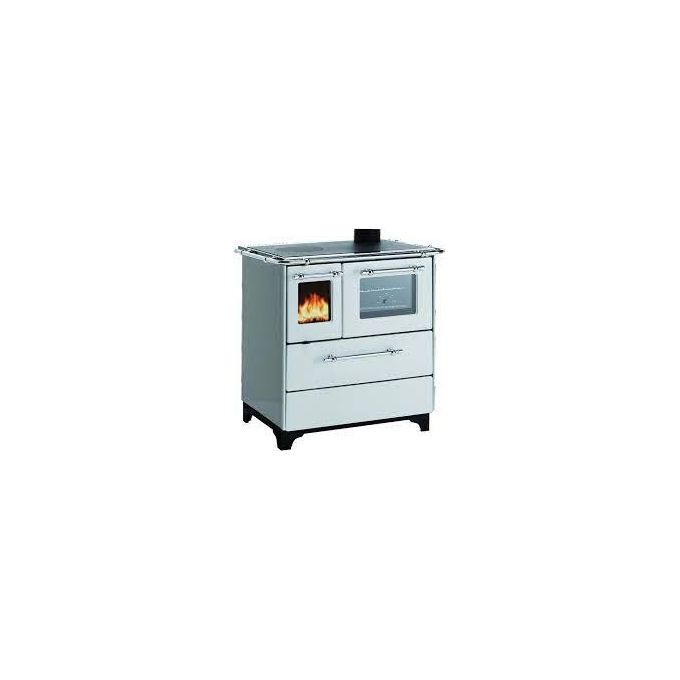 foto del prodotto palazzetti cucina royal a legna new betty 3.5 vetro bianco