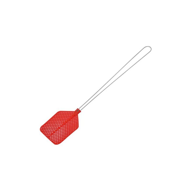 foto del prodotto paletta abbatti mosche con manico in ferro e pvc h 30 cm