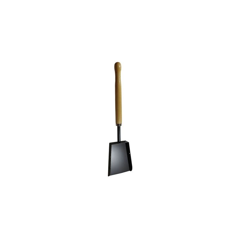 foto del prodotto paletta forno nera 13x18 manico legno 38cm