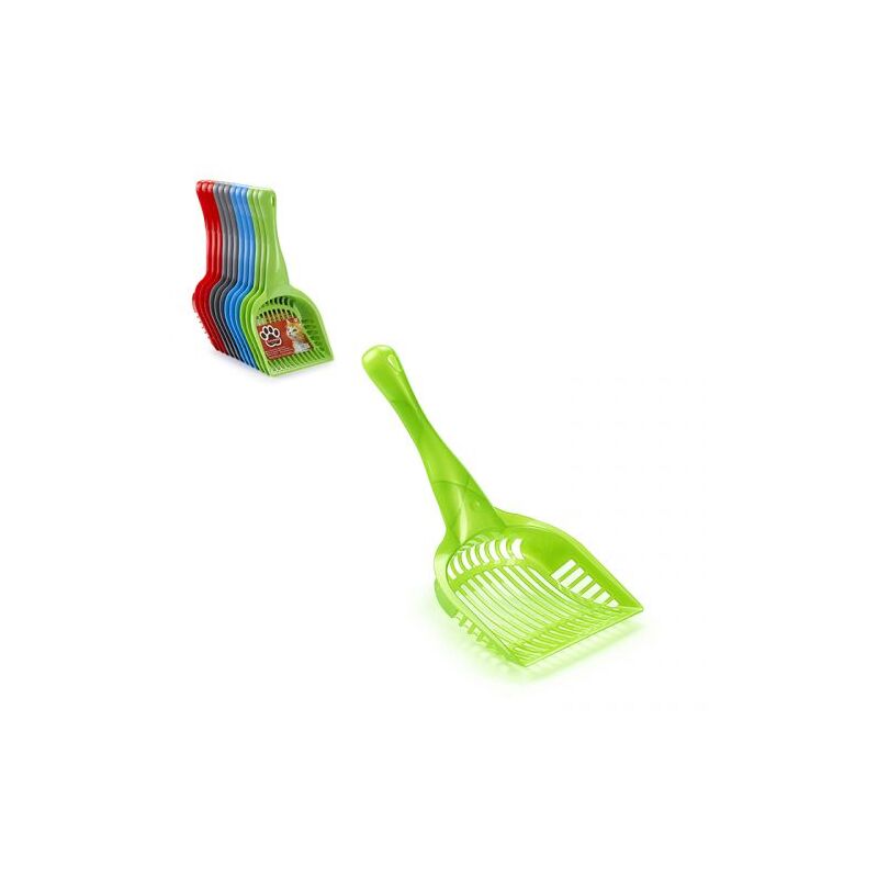 foto del prodotto paletta p/lettiera verde/rosso/blu/grigio 12 pz