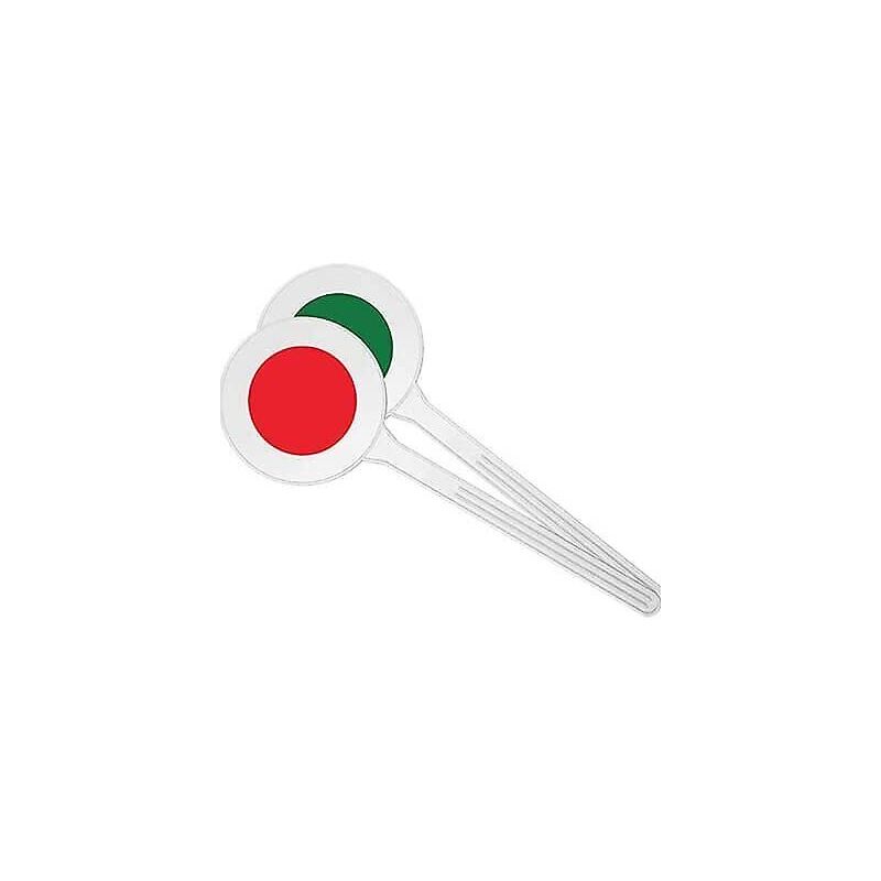 foto del prodotto paletta segnaletica stradale segnalazione rosso verde 22036 