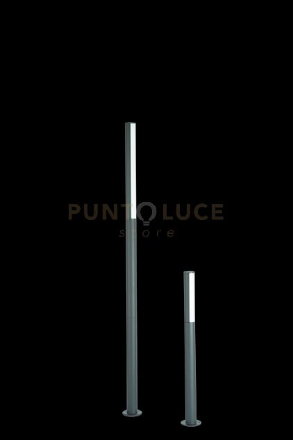 foto del prodotto paletto con luce led tommy per esterni con struttura in alluminio atracite e diffusore in policarbonato plt.tommy 90 antr