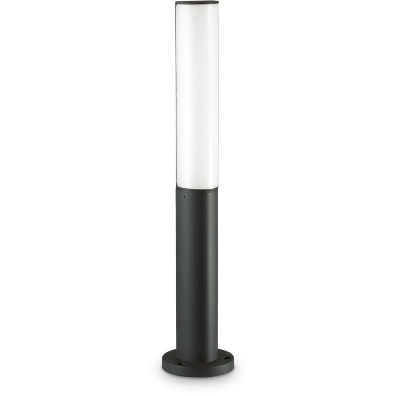 foto del prodotto paletto contemporaneo etere alluminio nero led integrato 9,5w 3000k ip44