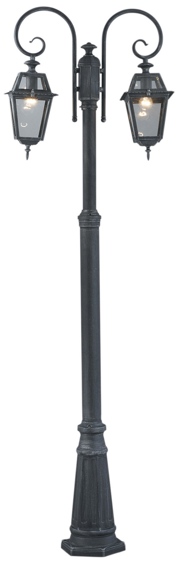 foto del prodotto paletto da esterno lampione h220 cm bauer milano grigio