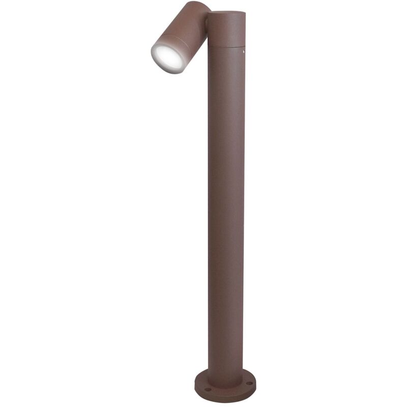 foto del prodotto paletto da giardino led mod. merida colore corten