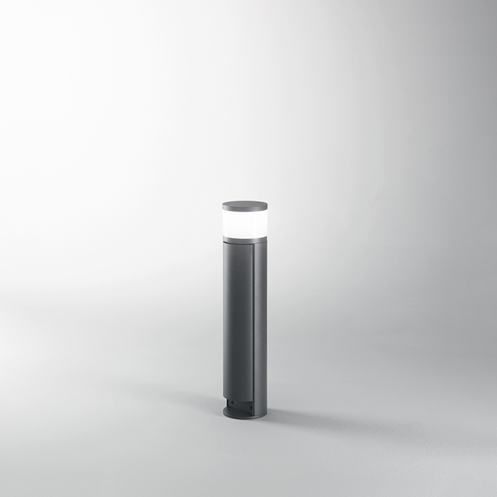 foto del prodotto paletto esterno contemporaneo espina alluminio grigio grafite 1 luce g9