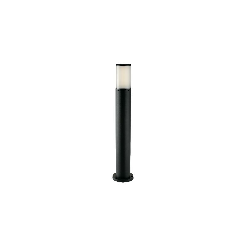 foto del prodotto paletto led da esterno discovery antracite con prese schuko 13w 4000k luce naturale 65 cm. 