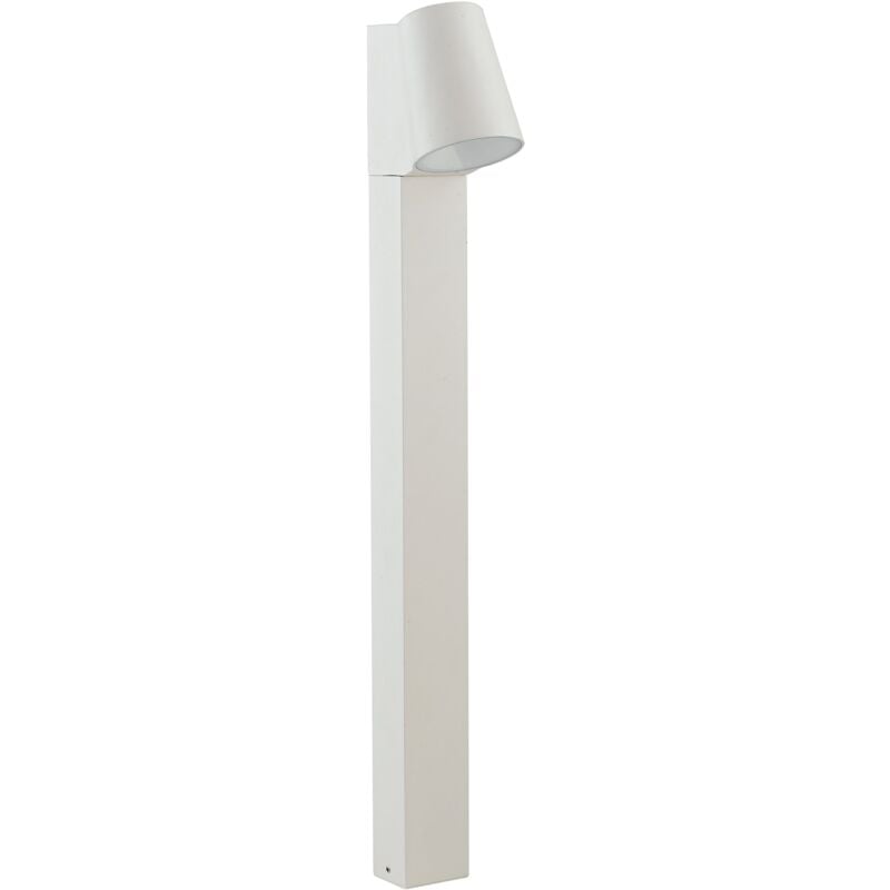 foto del prodotto paletto led sintesi da esterno in alluminio bianco 6w 4000k luce naturale 