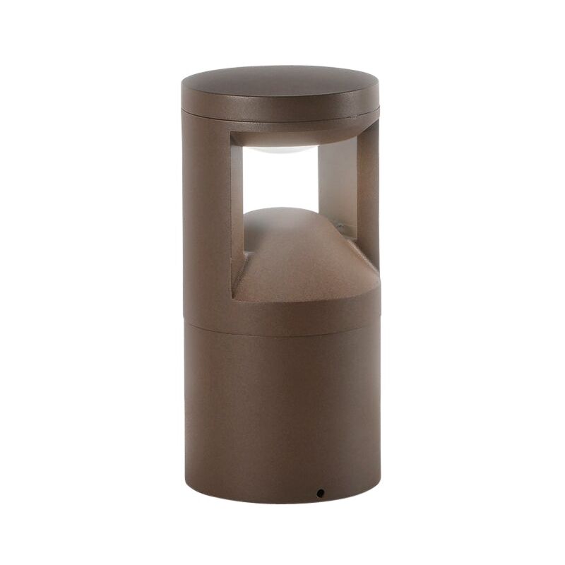 foto del prodotto paletto led wami in alluminio bronzo 12w a luce calda e naturale 25 cm. 