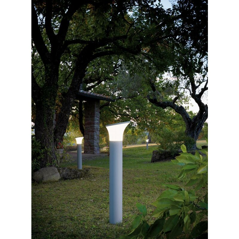 foto del prodotto paletto linea fiammifero 25w per lampadina alogena non inclusa attacco grande e27 colore alluminio 559 72 sovil