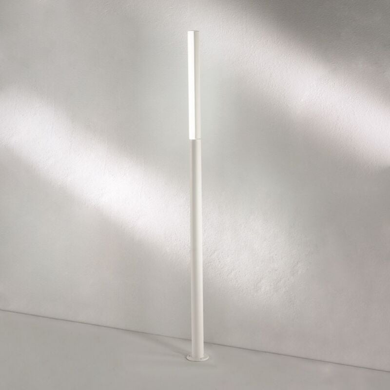 foto del prodotto paletto per esterni a led in alluminio bianco tommy h180 cm