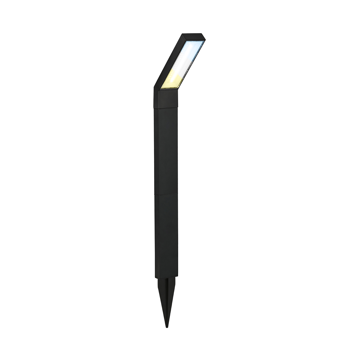 foto del prodotto paletto solare moderno bitva alluminio nero led integrato 1,5w