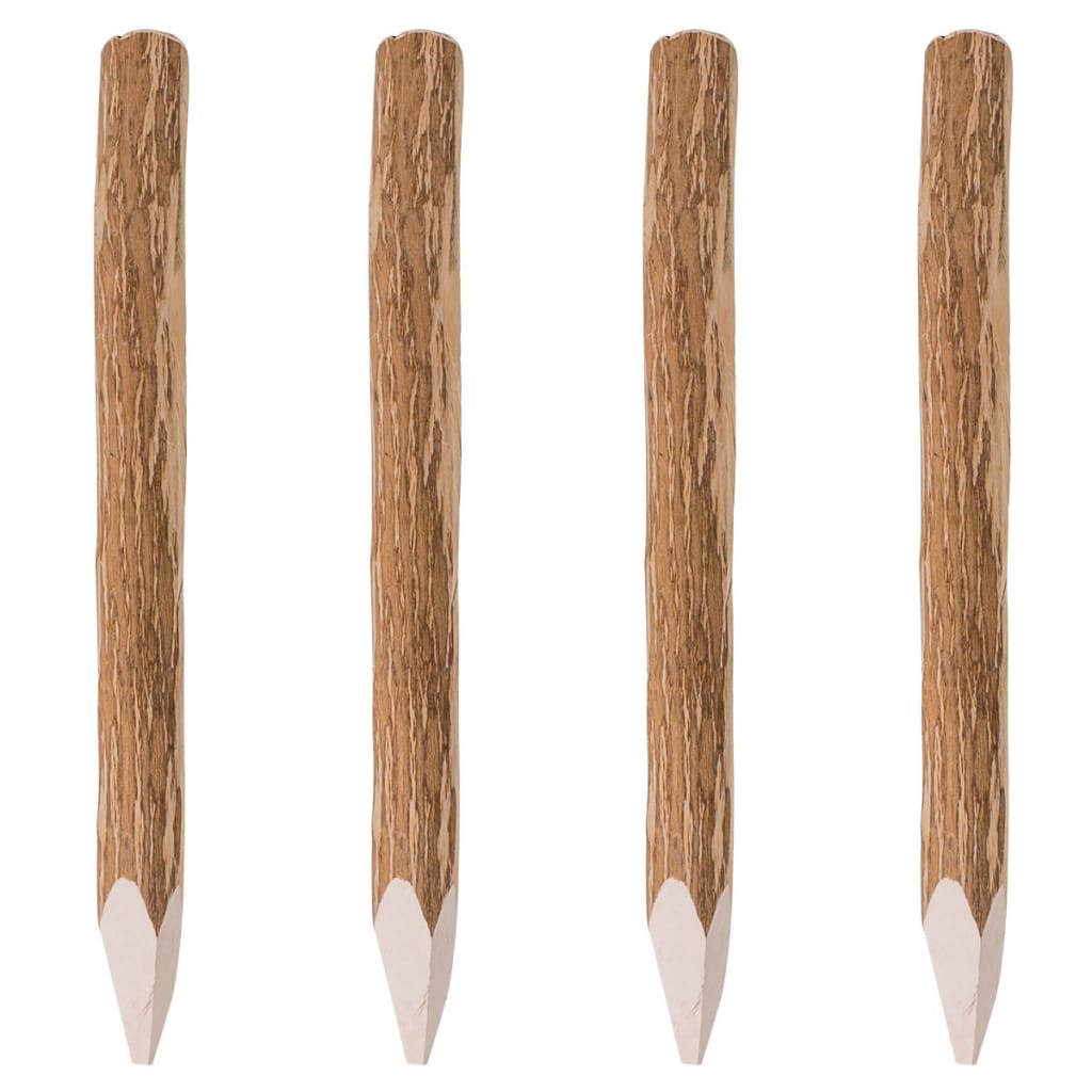 foto del prodotto pali appuntiti per recinzione 4 pz in legno di nocciolo 90 cm cod mxl 77861