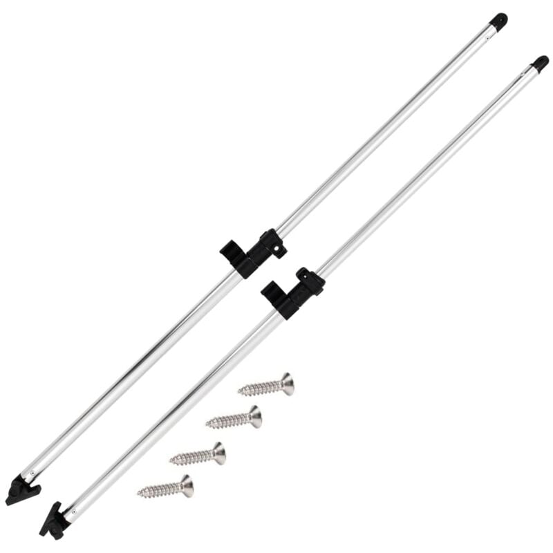 foto del prodotto pali di supporto per bimini top 2 pz alluminio - vidaxl