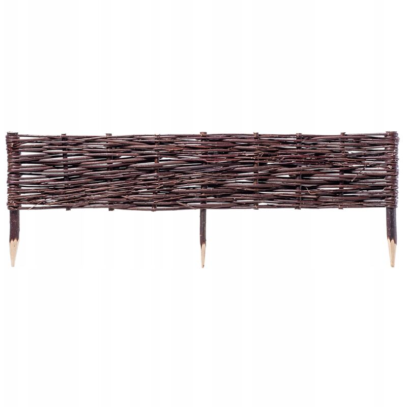 foto del prodotto palizzata in vimini naturale per giardino, recinzioni decorative per delimitare, decorare e valorizzare il tuo spazio esterno 100 x 30 cm, 1 pezzo 