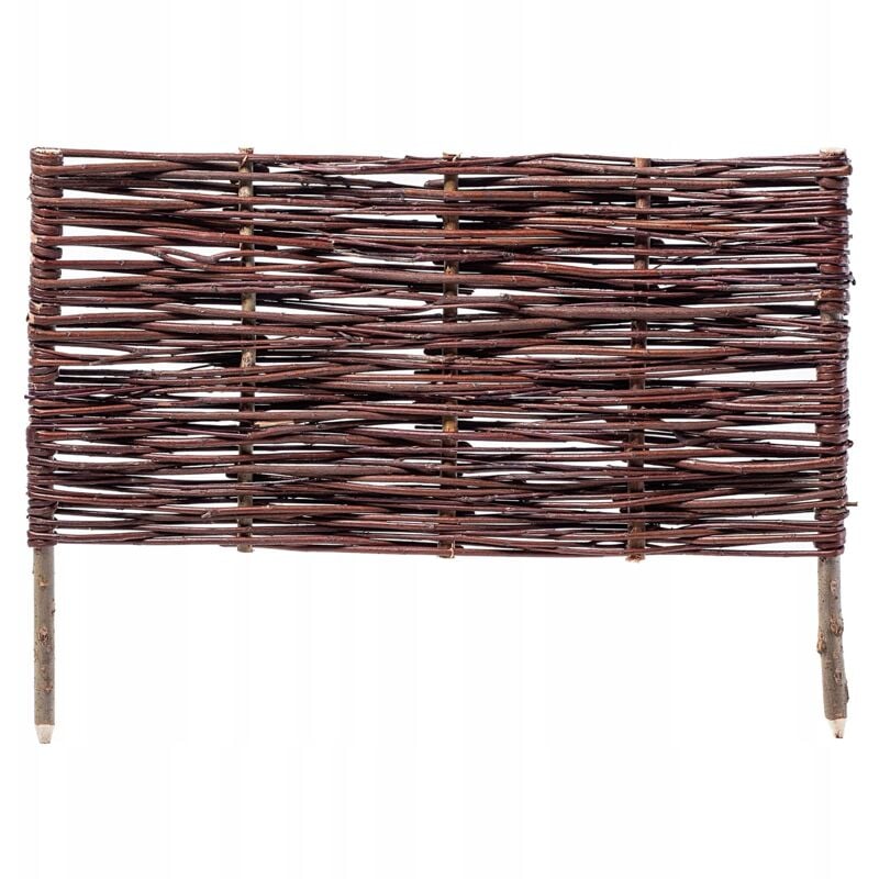 foto del prodotto palizzata in vimini naturale per giardino, recinzioni decorative per delimitare, decorare e valorizzare il tuo spazio esterno 60 x 40 cm, 1 pezzo 