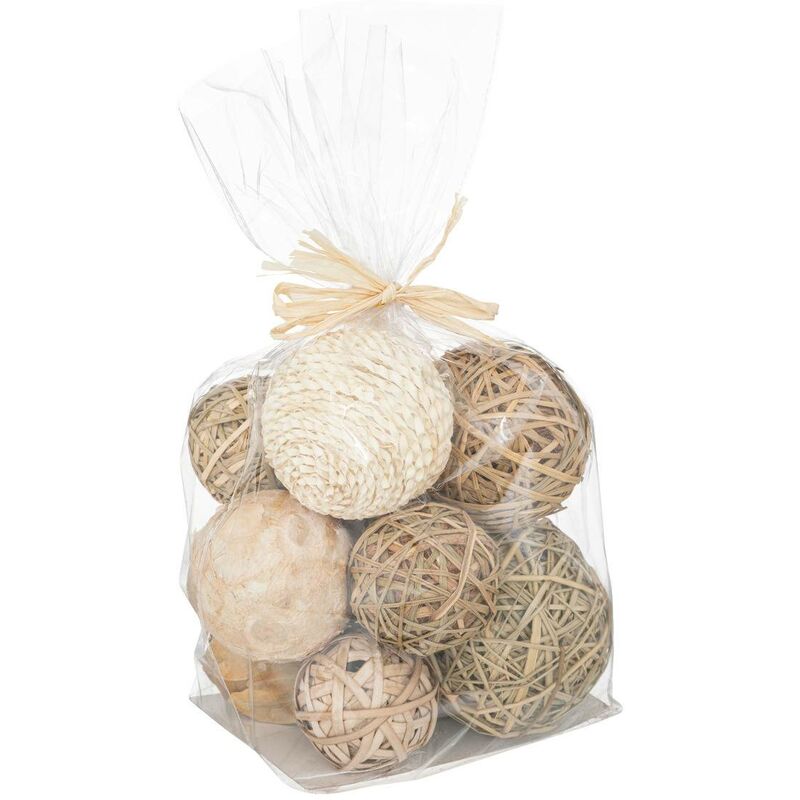 foto del prodotto palla decorativa beige 16x16cm atmosphera cr ateur d int rieur
