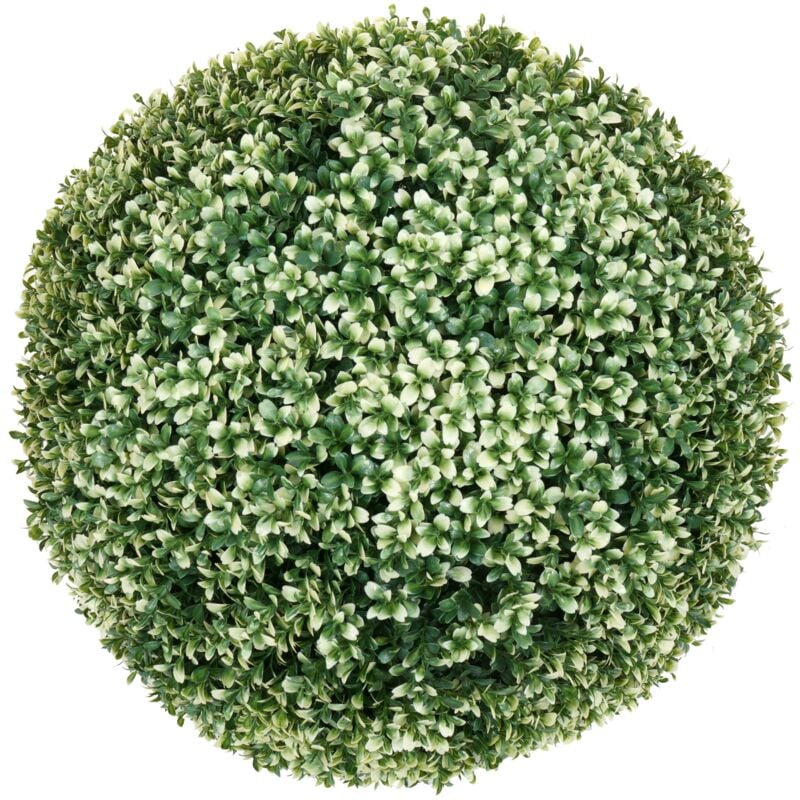 foto del prodotto palla di bosso artificiale in pianta decorativa topiaria per esterni diametro 55 cm bianco 040006008