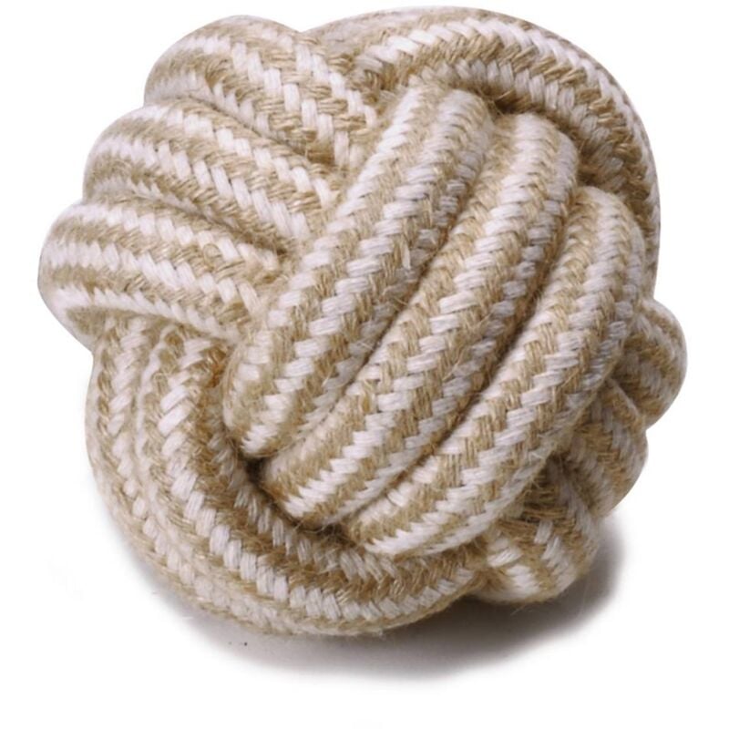 foto del prodotto palla in corda linea natural cotton favorisce pulizia denti per cani