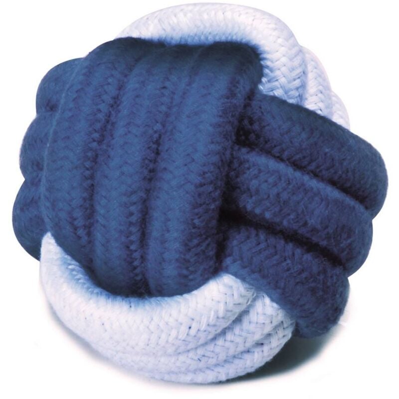 foto del prodotto palla intrecciata linea marine cotton favorisce pulizia denti per cani