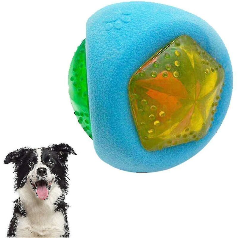 foto del prodotto palla per cani a led, palla per cani illuminata attivata dal rimbalzo