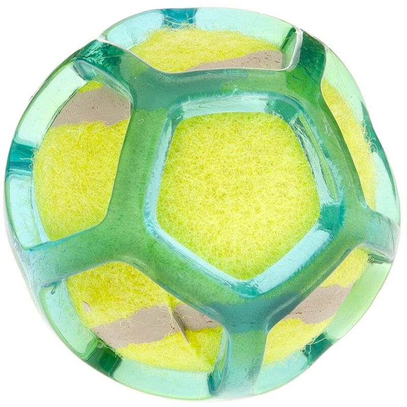 foto del prodotto palla tennis net in nylon e tpr per cani