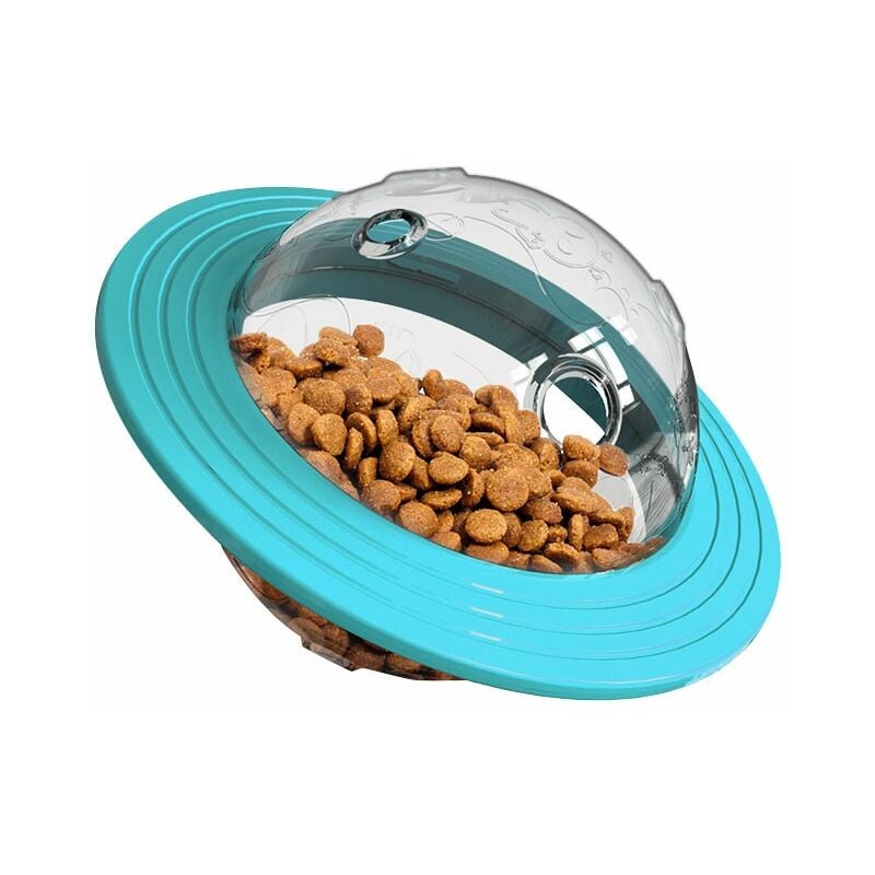 foto del prodotto palline giocattolo blu per cani palline per cibo per cani, palline per cani tumbler, giocattoli da masticare, palline per distribuire dolcetti per