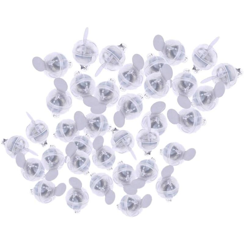 foto del prodotto palloncino luminoso a led, 30 mini lanterne luminose per decorazioni di compleanni, matrimoni e feste di natale bianco 