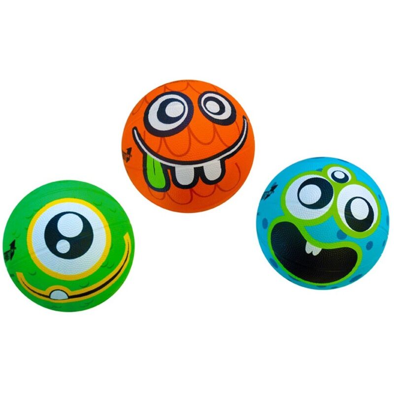 foto del prodotto pallone basket bambini 18 cm misura 3 gomma termosaldata multicolore