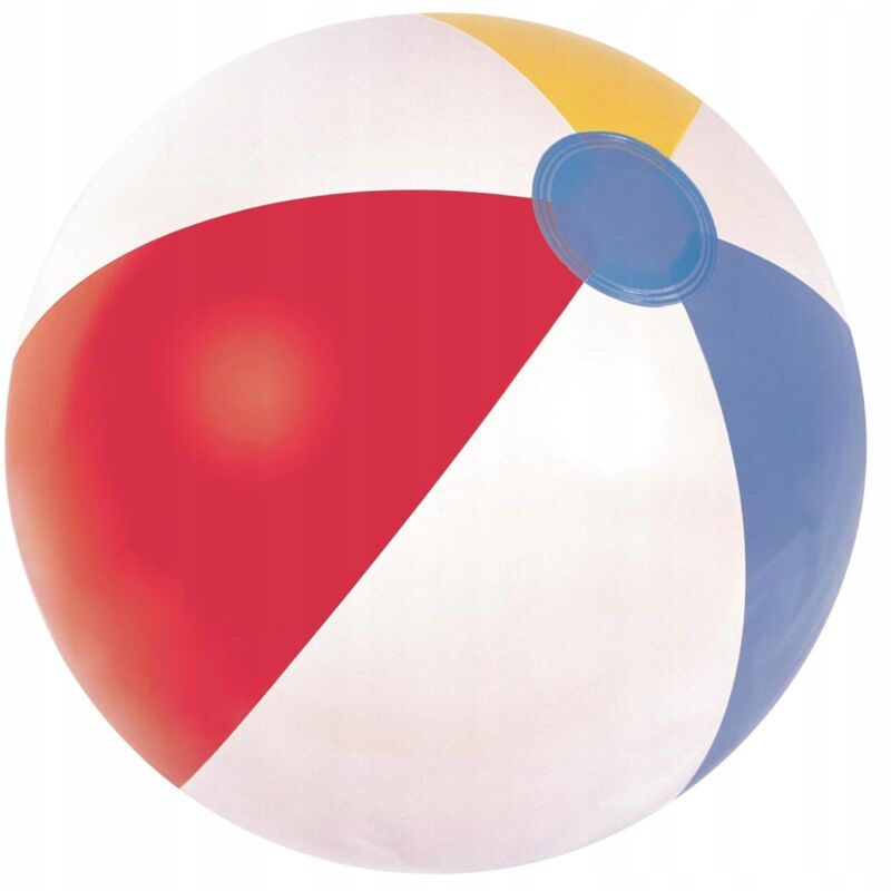 foto del prodotto pallone gonfiabile da mare a spicchi multicolor - diam.51cm - bestway