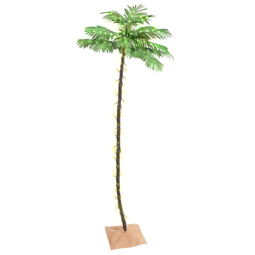 foto del prodotto palma con led bianco caldo 192 led 300 cm cod mxl 25227