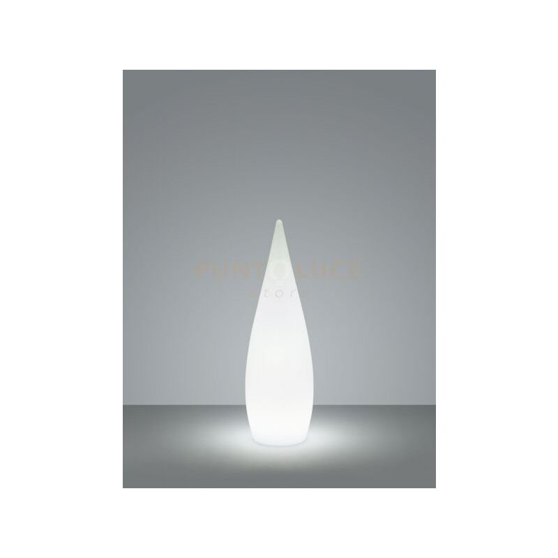 foto del prodotto palmas lampada da appoggio da esterno goccia rgb e bianco ricaricabile con telecomando multifunzione d. 25cm x h. 80cm ip54 led 3w 90lm, 3000k