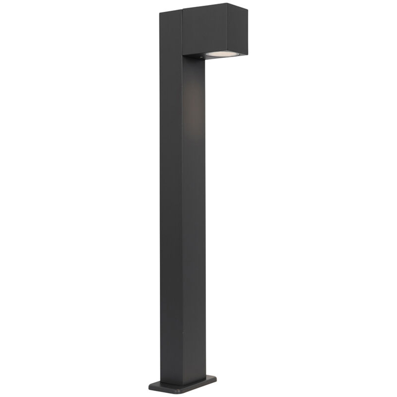 foto del prodotto palo da giardino baleno industriale alluminio,vetro grigio scuro oblungo max. 1 x watt qazqa