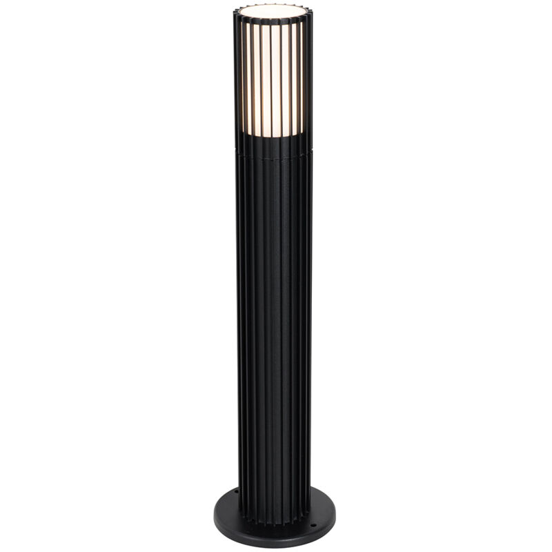foto del prodotto palo da giardino boris design alluminio,plastico nero oblungo max. 1 x watt qazqa