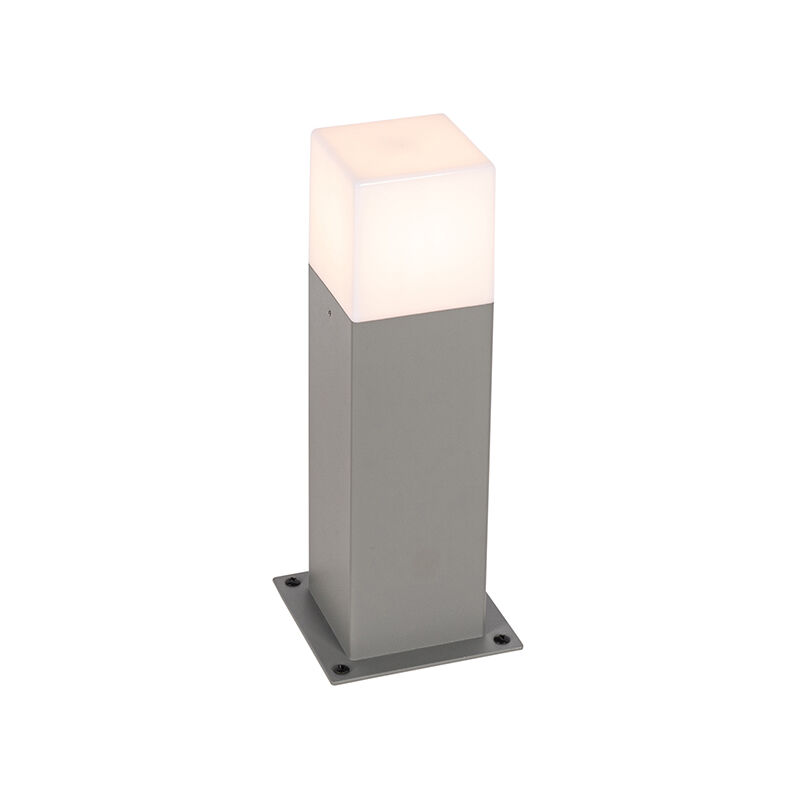 foto del prodotto palo da giardino denmark moderno alluminio,plastico grigio bianco allungato max. 1 x watt qazqa
