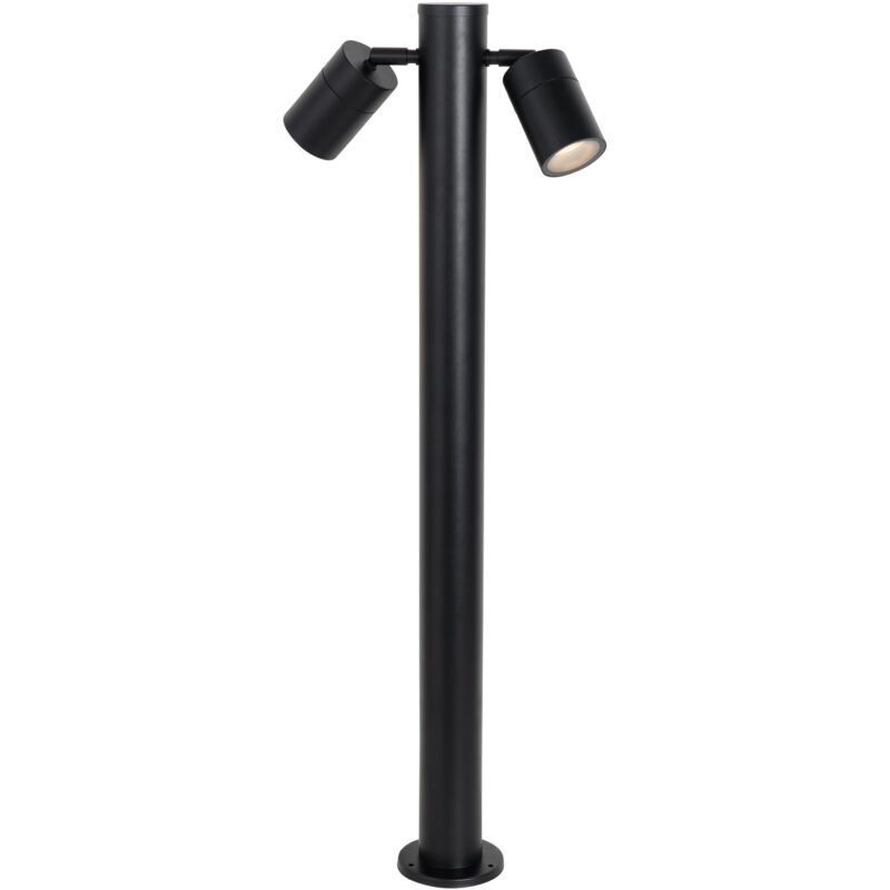 foto del prodotto palo da giardino duo design acciaio nero oblungo max. 2 x watt qazqa