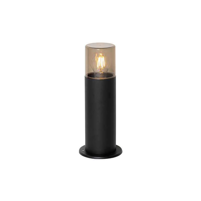 foto del prodotto palo da giardino odense moderno alluminio,plastico grigio nero oblungo max. 1 x watt qazqa