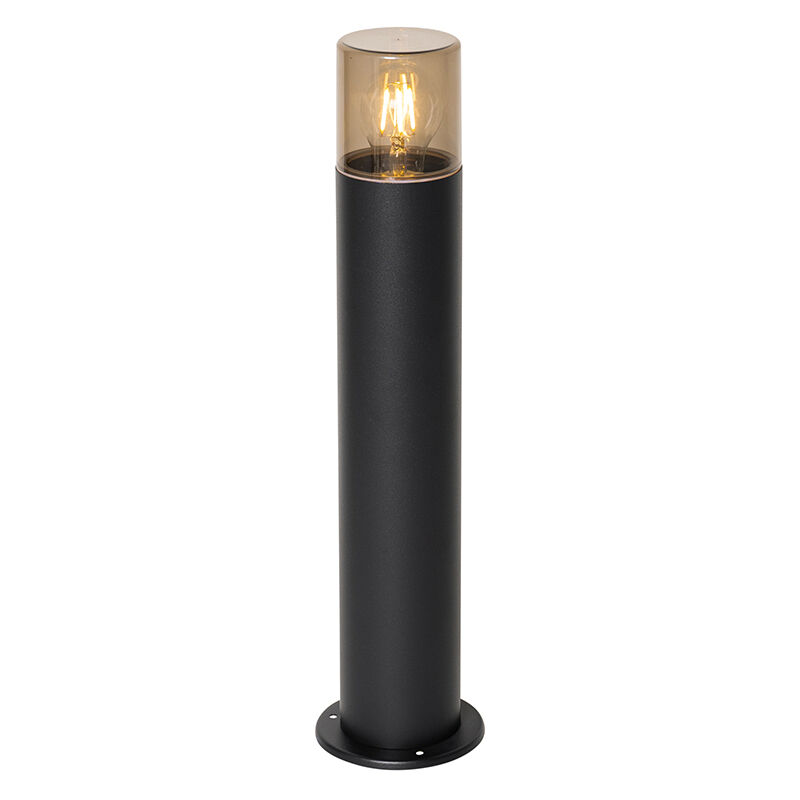 foto del prodotto palo da giardino odense moderno alluminio,plastico grigio nero oblungo max. 1 x watt qazqa