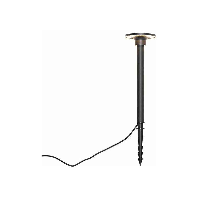foto del prodotto palo da giardino skyf moderno plastico nero tondo non sostituibile led max. 1 x 6.5 watt qazqa