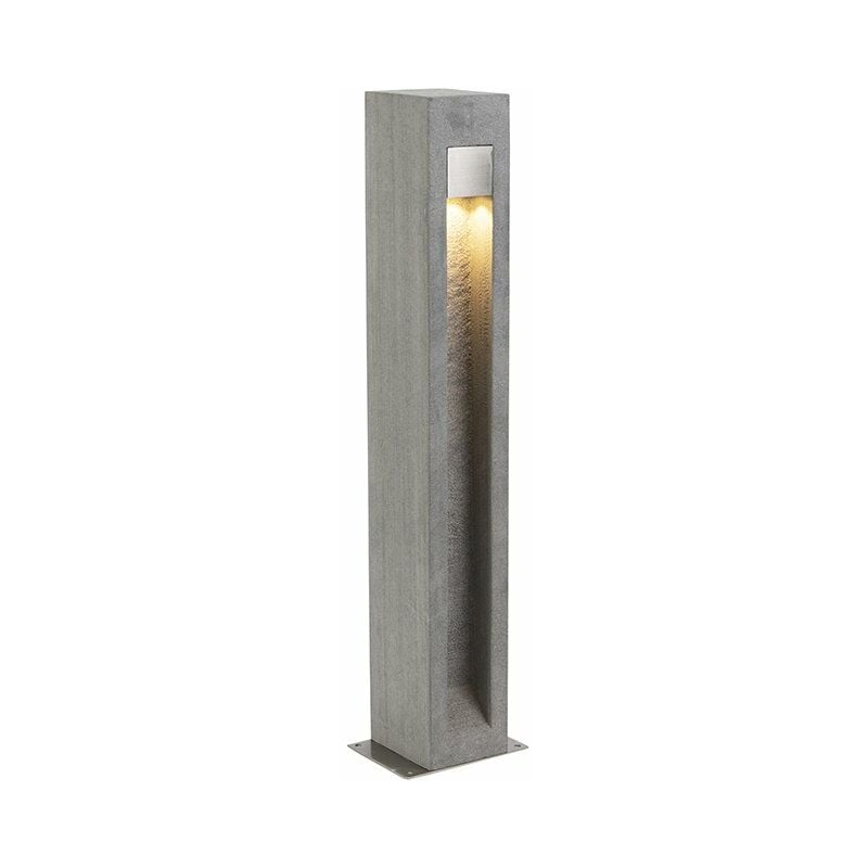 immagine 0 del prodotto palo da giardino sneezy moderno pietra calcestruzzo,acciaio inossidabile grigio allungato non sostituibile led max. 1 x 7 watt qazqa