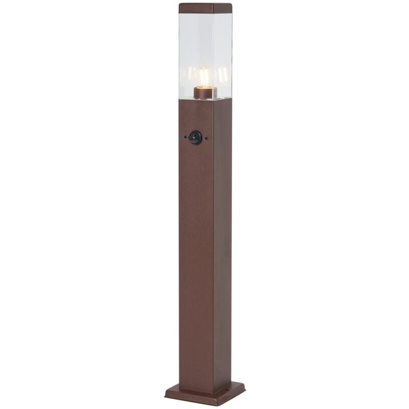 foto del prodotto palo da terrazza malios moderno acciaio inossidabile,plastico ruggine trasparente allungato max. 1 x watt qazqa