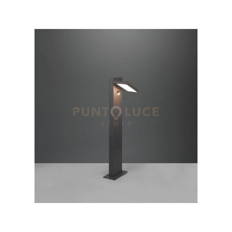 foto del prodotto palo esterno horton led in fusione orientabile con sensore antracite 526369142