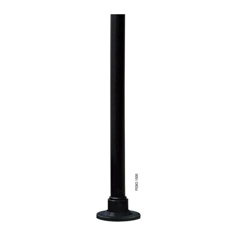 foto del prodotto palo febo 1500 nero 1,5mt in resina fumatech fumagalli