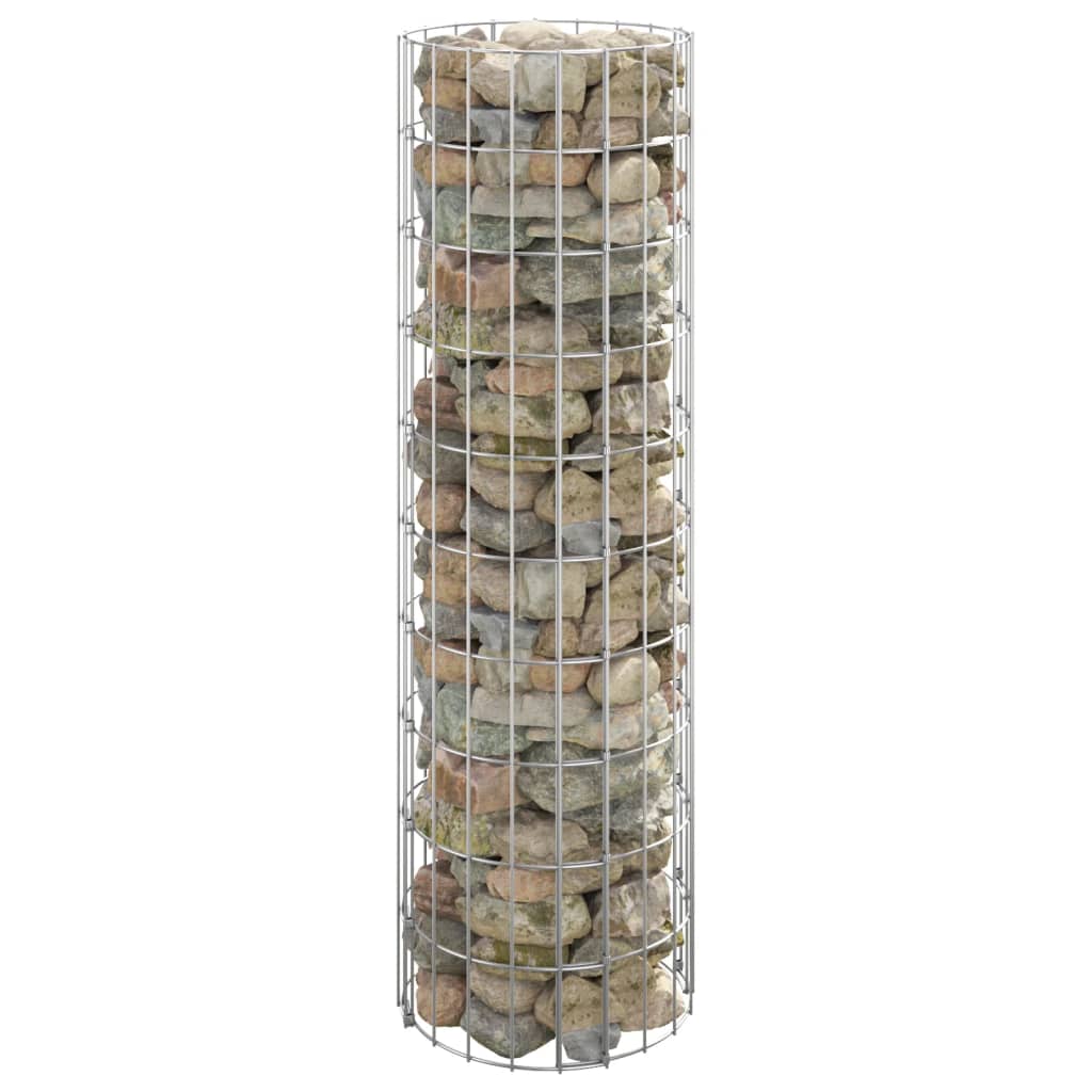 foto del prodotto palo gabbione circolare in acciaio zincato 30x100 cm cod mxl 16542