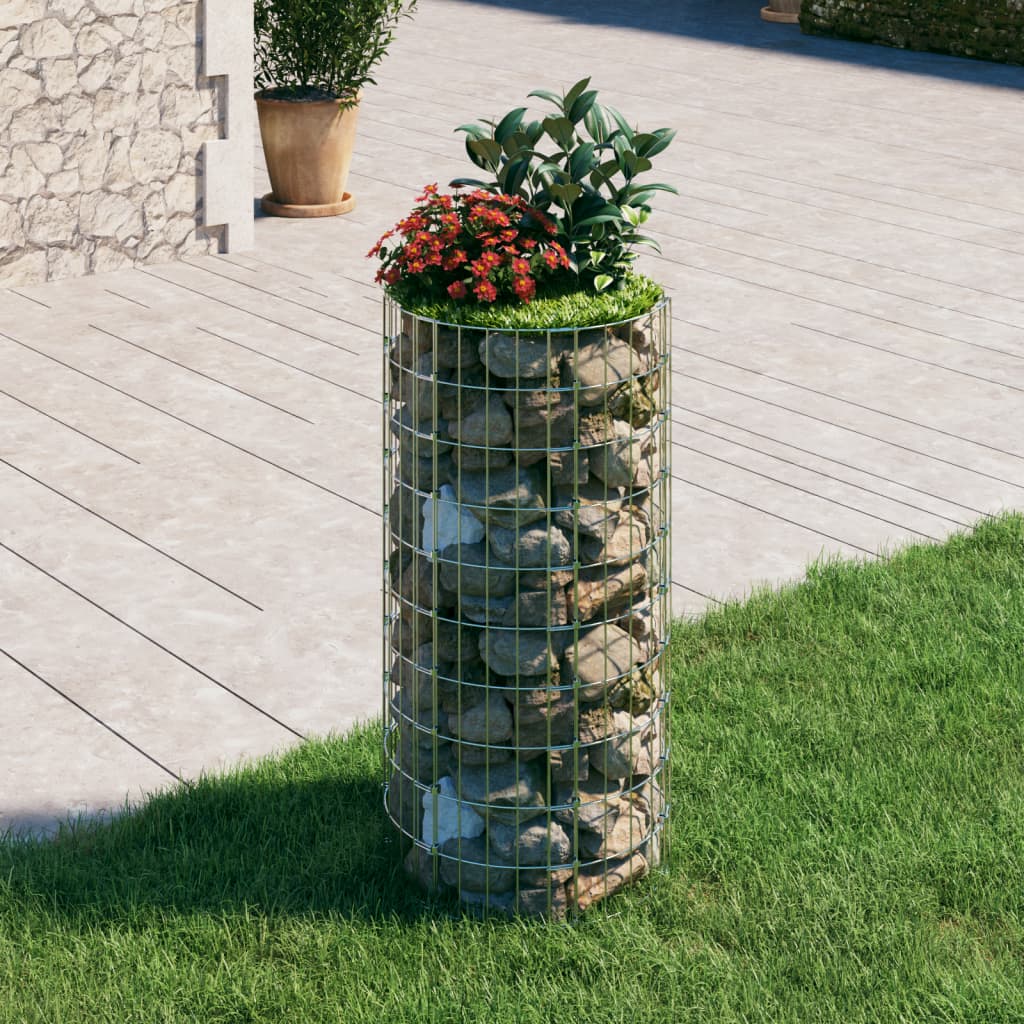 foto del prodotto palo gabbione circolare in acciaio zincato 50x100 cm cod mxl 11915