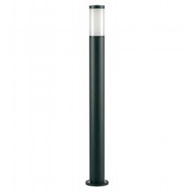 foto del prodotto palo in alluminio pressofuso con diffusore opalino altezza 180mm, diametro 60mm ip43, 25w nero