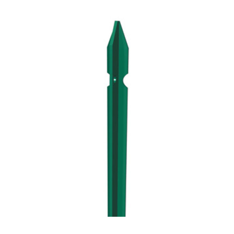 foto del prodotto palo paletto plastificato cm 200 sezione 35 x 35 mm spessore 0,3 colore verde ricavato da profilo a t